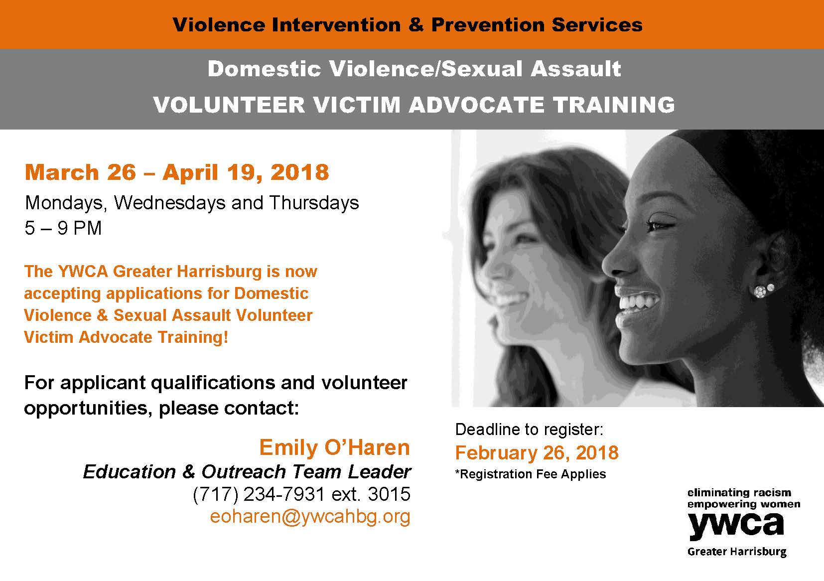 YWCA Domestic Violence/Sexual Assault Volunteer Victim Advocate